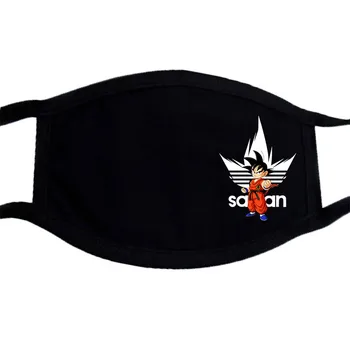 

Dragon z Ball Totoro Japon Anime Masque Muffle Bouche Drôle De Mode Masques Lavables Antipoussière Visage Noir Bicouche Masques