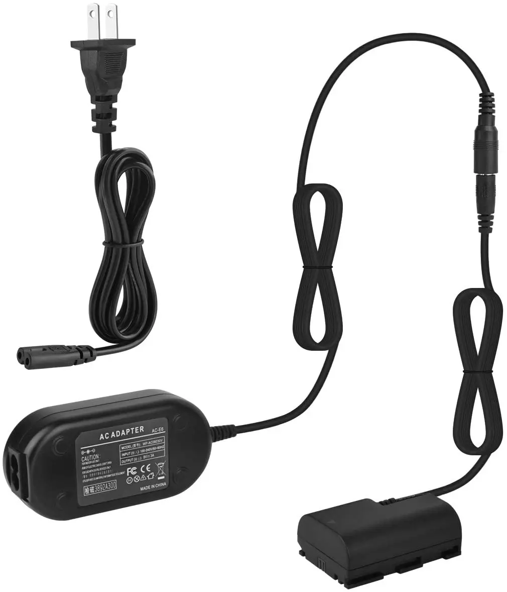 Camera AC Adapter ACK-E6 Fully Decoded Power Charger kit for Canon EOS 5DS R 5D Mark II III IV 6D 60D | Электроника