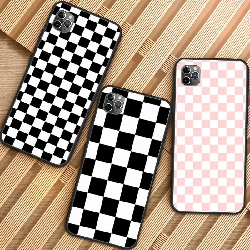 Клетчатый чехол для телефона iPhone 11 12 pro XS MAX 8 7 6 6S Plus X 5S SE 2020 XR|Бамперы| |
