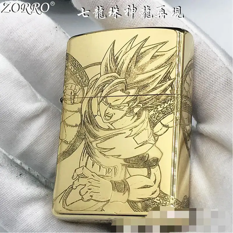 Zorro Классическая анимационная Зажигалка из чистой меди креативная семь дракона
