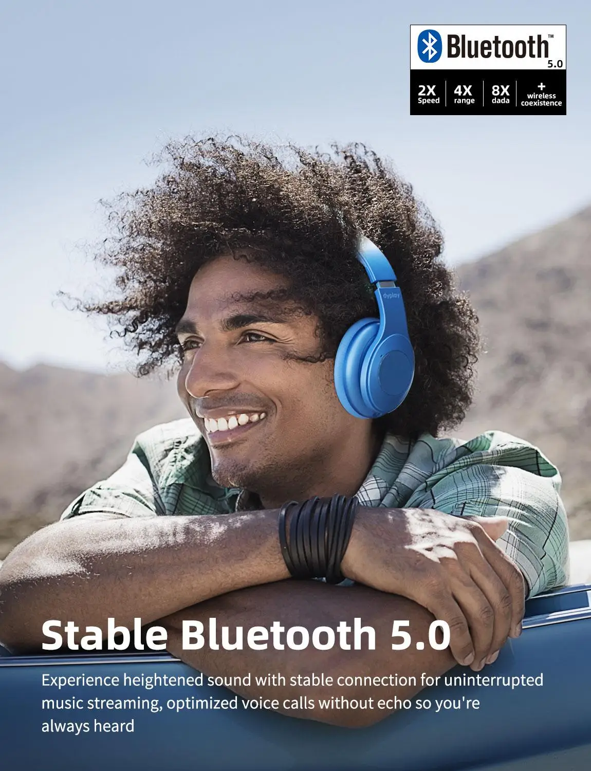 Гибридные активные наушники с шумоподавлением Bluetooth V5.0 с микрофоном, амбушюры SBC APT-X, 40 мм, беспроводная Проводная гарнитура