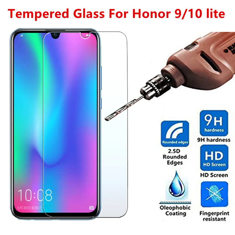 

Tempered Glass For Huawei Honor 10 lite 9 lite light Screen Protector Glass For Honor 9i 9 10 safety Protective Film