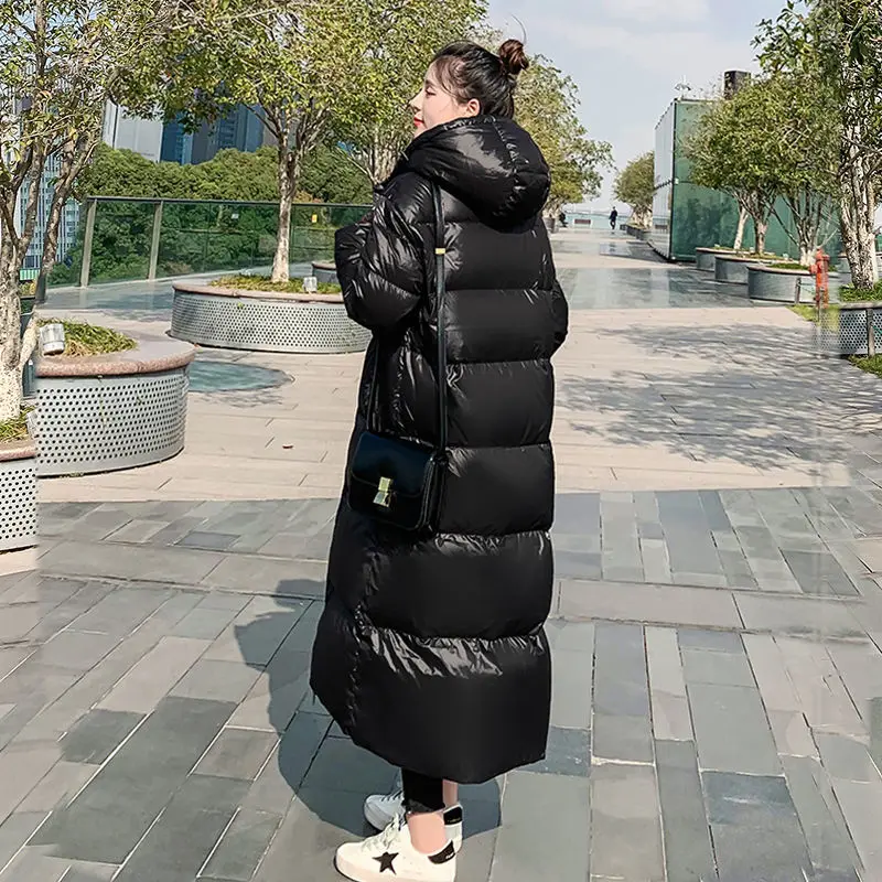 2023 New Thicken Snow Parkas Fashion Windproof Glossy Down Cotton ...