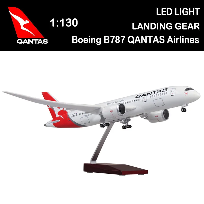 

Модель самолета 1/130 47 см, модель самолета Боинг B787 Dreamliner, летательный аппарат QANTAS дыхательных путей, летательный аппарат с литым под давлением для мальчиков, игрушки, лайнер для самолета