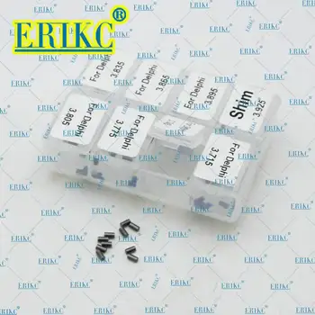 

ERIKC 80 Pieces Injector Calibration Shims Common Rail Adjusting Shims Kits Size (3.715mm-3.925mm) Accuracy 0.03mm for Delphi
