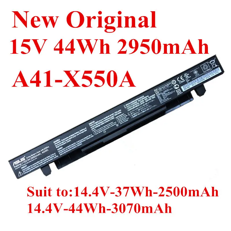 

New Original Laptop replacement Li-ion Battery for Asus Y481C Y481L Y581C X450V X550V A550V X550C FX50J FX50V FX50 Y581L Y582L