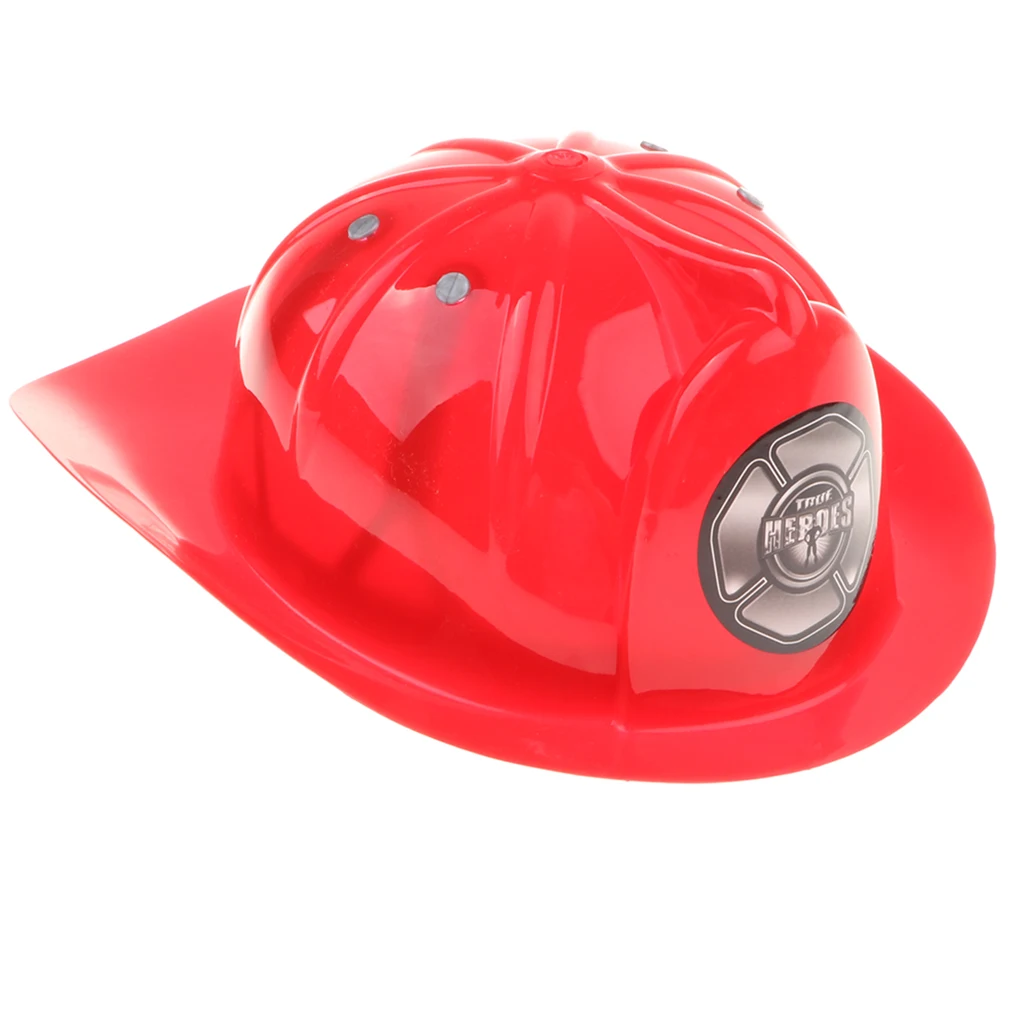 Fireman Costume - Toys Firefighter Helmet Hat Role Pretend Play Cosplay for Kids & Boy Halloween Fancy Dress