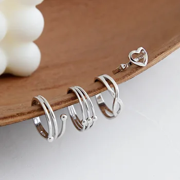 

size4 small size Authentic S925 Sterling Silver FINE Jewelry ring OPEN geometric Knuckle Midi Toe Ring adjust TLJ786
