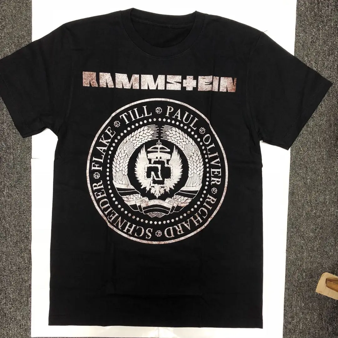 

Rammstein Round Logo T-shirt Herre T-Shirt Champiom T-Shirt winner tee Men Brand Clothing