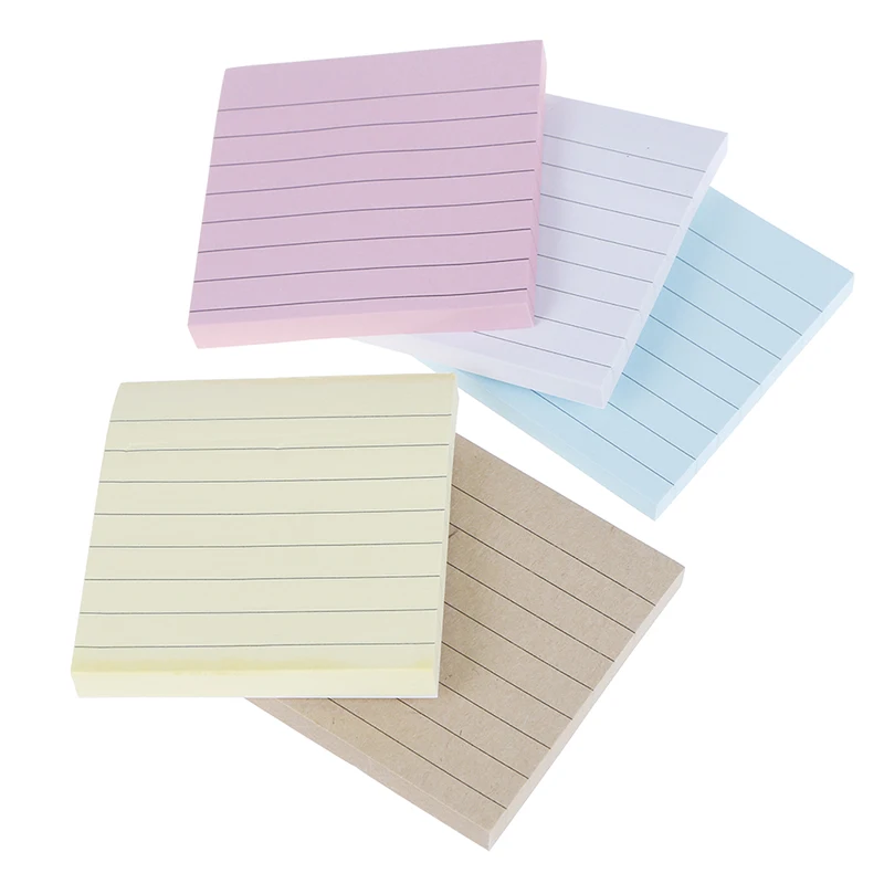 

Memo Pads 70-80 Pages Square Soild Color Sticker Bookmark Marker Memo Sticker Paper Office Stationery Sticky Notes