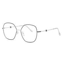 Новые четырехлистные Клевер декоративные металлические очки ретро искусство анти-синие очки маленькие свежие повседневные дикие голубые легкие блокирующие очки