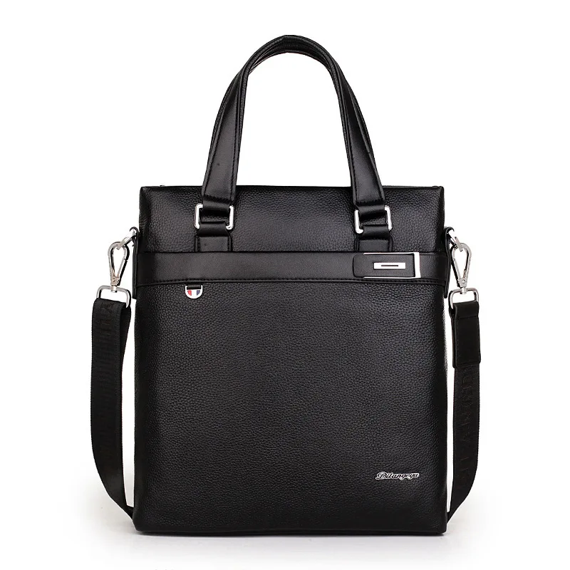 

Men's Briefcases, Head Layer, Cotton Leather, Vertical Handbags, Single Shoulder and Oblique Crossing Bag Moisture
