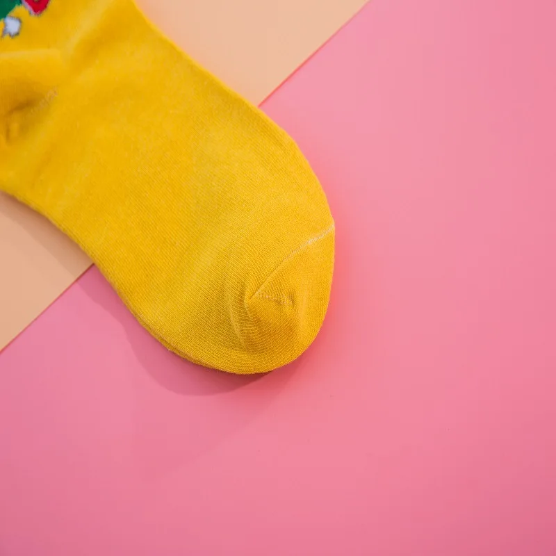 Креативные высококачественные модные носки Harajuku Kawaii Happy, женские молочный продукт, рисунок клубники, принт с животными, забавные носки, милые носки
