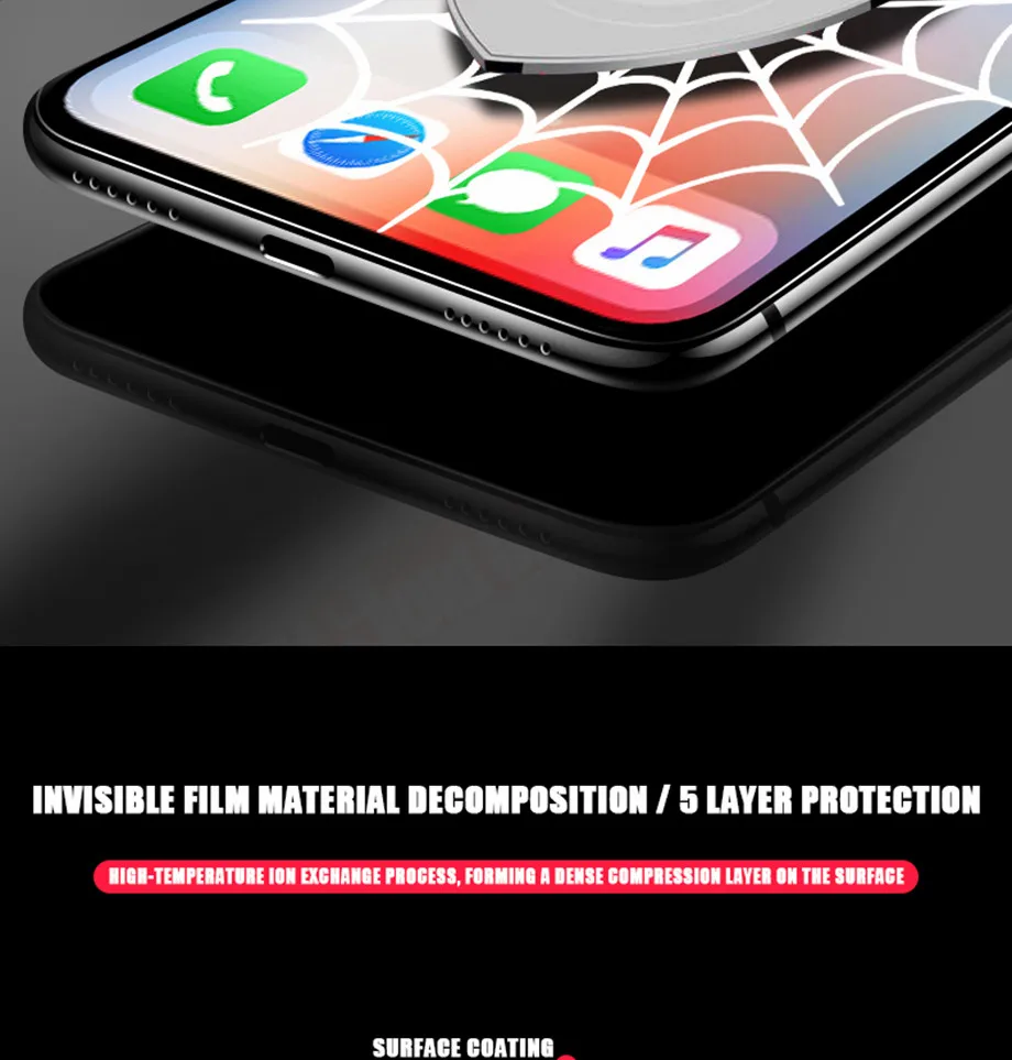 7-PC-For iPhone 6 6s Screen Protector For iPhone 7 8 Plus X Film