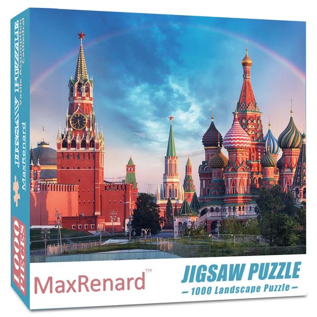 MaxRenard Puzzle 1000 Pieces Adult Puzzle Jigsaw 50*70cm Noble Deer Family Assembling Animal Photos Puzzles Toys for Adults Vasile Assumption