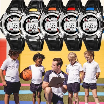 

SYNOKE Children Digital Watches Waterproof LED Display Multi Function Sports Kids Digital Watch Alarm Clock Boys Girls Gifts