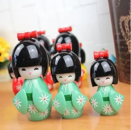 Новые милые деревянные куклы Kokeshi ручной работы в Восточном японском стиле для девочек 12 см