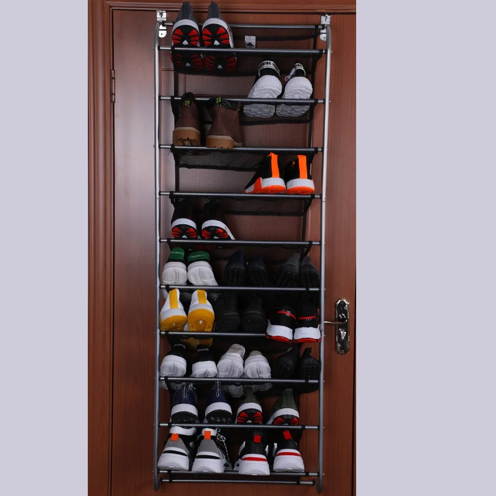 Door Hanging Multi-layer Shoe Rack Wall-mounted Space-saving Shoe Storage Box Behind The Door Simple Household Cabinet