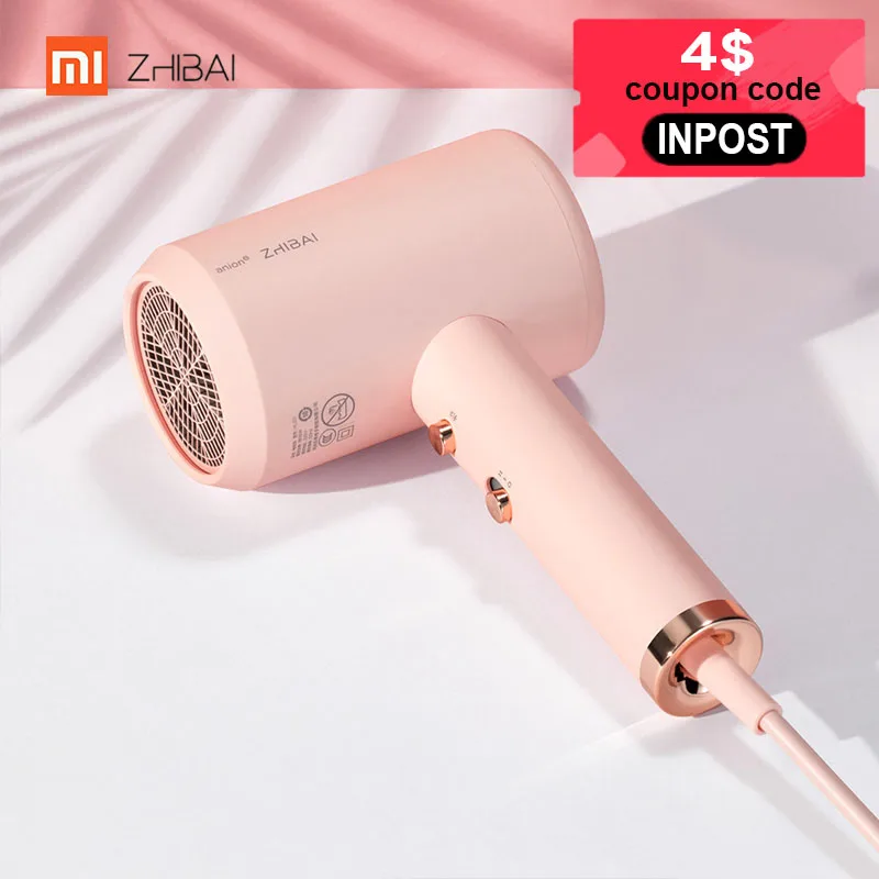 XIAOMI MIJIA ZHIBAI HL3 фен анион воды отрицательных ионов 1800 Вт Уход за волосами