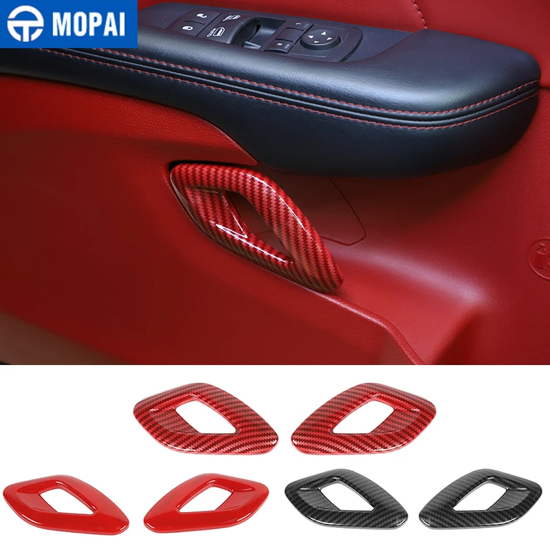 MOPAI Interior Mouldings for Challenger 2015+ Car Door Inner Handle Decoration Cover Dodge Accessories | Автомобили и мотоциклы