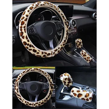 

Accessories Steering wheel cover Leopard Print Universal Interior Protector
