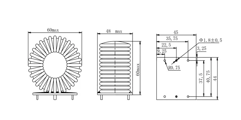 alta potência indutor pfc spwm inversor filtro DC-DC indutor