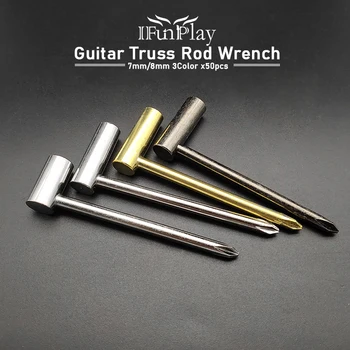 

50pcs Carbon steel Silver /Black/Gold Hex Acoustic Guitar Truss Rod Hexagon Hex Wrenches Repair Tool Guitar Accessories