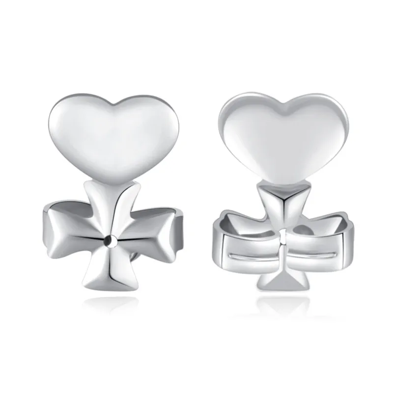 Ms Betti heart clover crown earring listers back set12