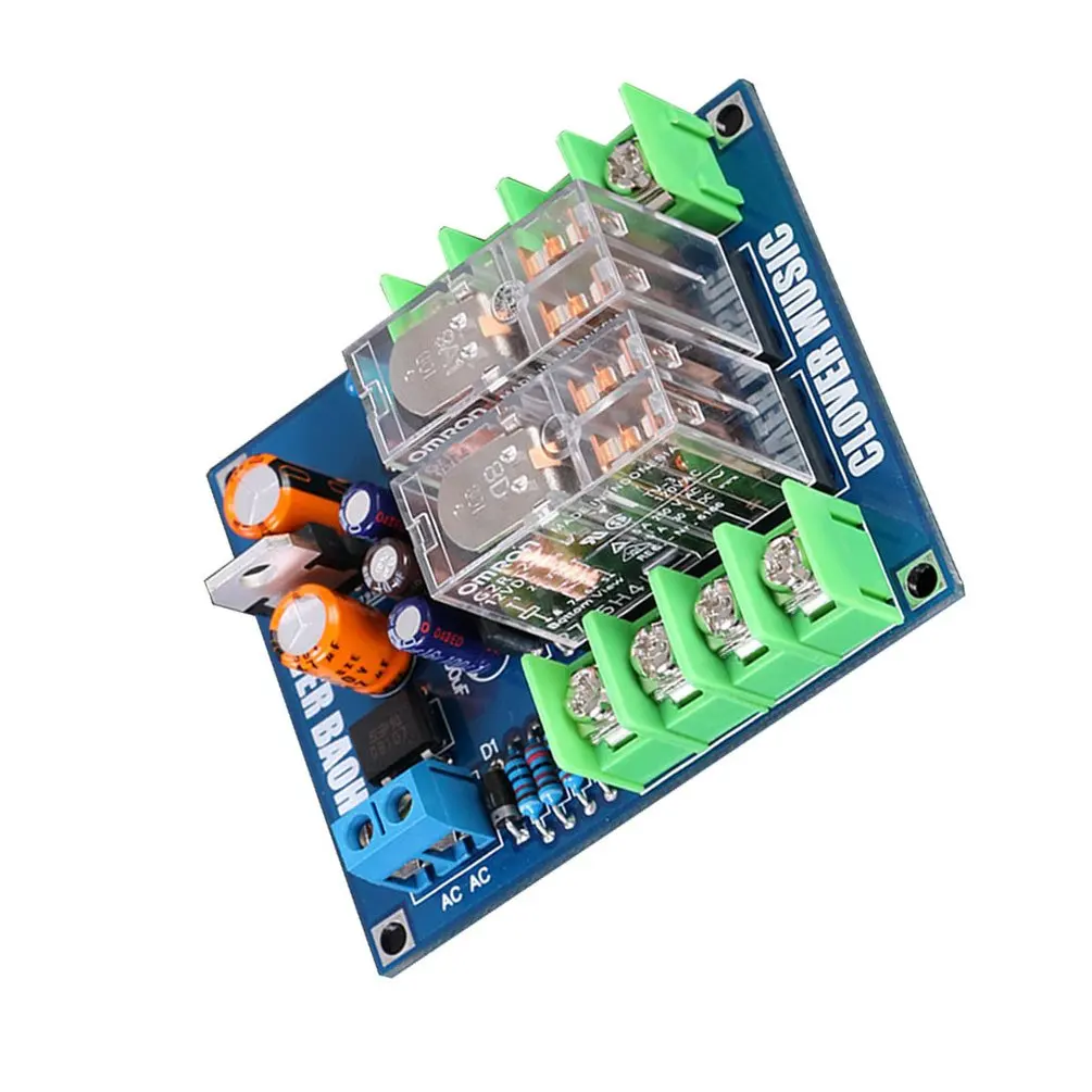 Двойной Acron реле 7812 Upc1237 Динамик Рог Защитная плата для Diy Ac12-24V нам Bc200 Upc1237 реле защиты доска