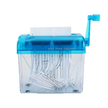 Мини А6 измельчитель бумаги Настольный ручной измельчитель бумаги ручной работы прямая камнерезная машина для бумажных документов портативный