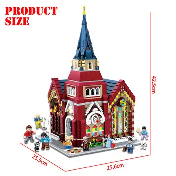 

New Lepining City Street View Series Union Church 2001 City House Model Building Blocks Brick Toys Kids Toys Christmas Gift