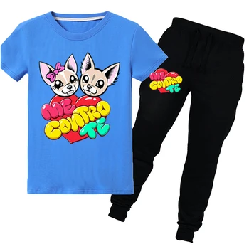 

2020 2pcs Sets Summer Cotton Baby Boys Girls Short Sleeve Set Cartoon Toddler Kids T Shirt + Pants Clothing Sets me contro te