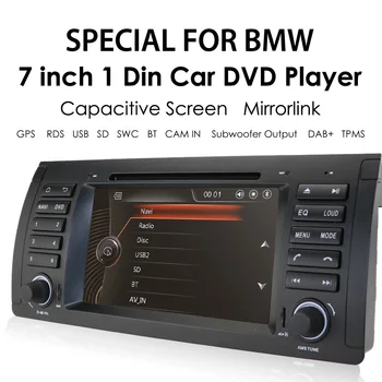 

2 Din Car Radio DVD player 7" for BMW X5 E53 E39 5 M5 E38 Car AutoRadio GPS Nav Stereo USB RDS DAB MAP SD multimedia
