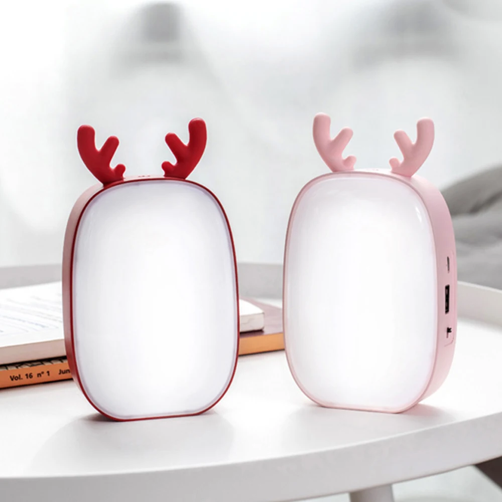 

New cute deer multi-function small table lamp Home reading table lamp mobile power closet bedroom corridor LED night light Gift