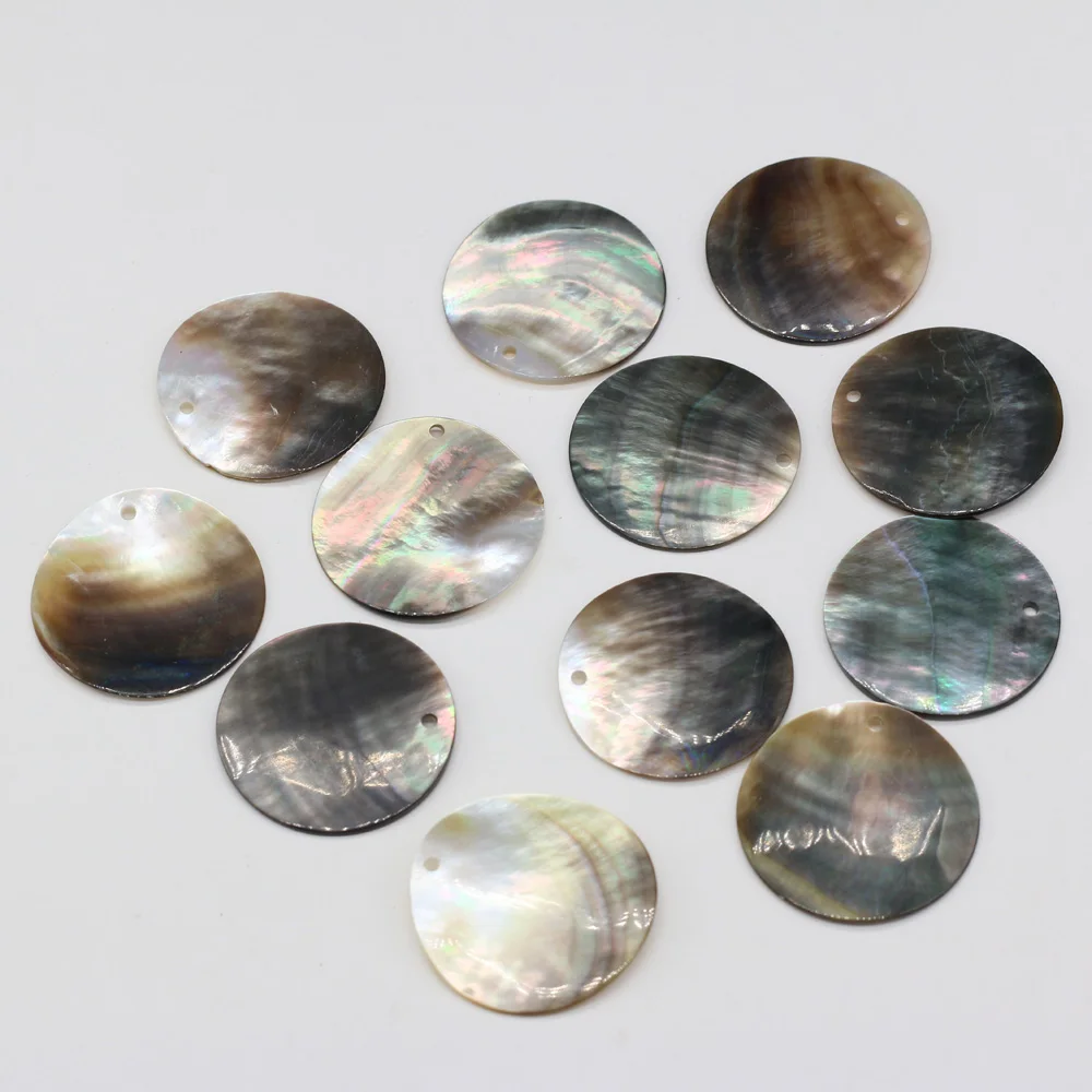 10pcs Mother of Pearl Coin Charms Natural Shell Disc Pendant For Jewelry Making DIY Earrings Necklace Accessories pearl pendant shell pendant jewelry charms