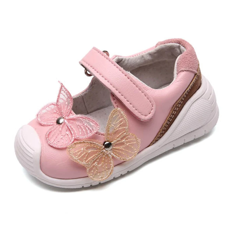 

Spring Autumn Baby Girl Toddler Shoes Kids Leather Shoes Children's Casual Sneakers Sweet Butterfly Running Shoes for Girls