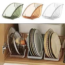 

60%HOTSloping Top Dish Tray Muti-grids PET Convenient Use Plates Holder Kitchen Tools