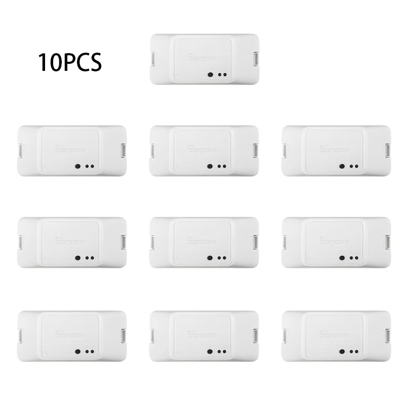 10/1 шт. Sonoff Basic R3 умный дом переключатель Wi-Fi умный светильник контроллер через приложение eWelink работает с Alexa Google Home