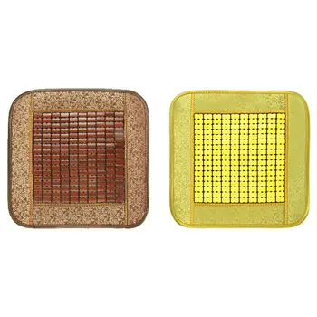 

1PCS Car Summer Bamboo Comfort Car Seat Cushion Pad Breathable Office Chair Cover Mat Square Bamboo Seat Cushion For Products
