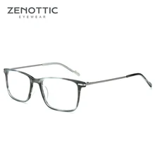 Зеноттические квадратные очки, оправа для мужчин, оптическая близорукость, дальнозоркость, очки, прозрачные очки, мужские поддельные очки BT2308