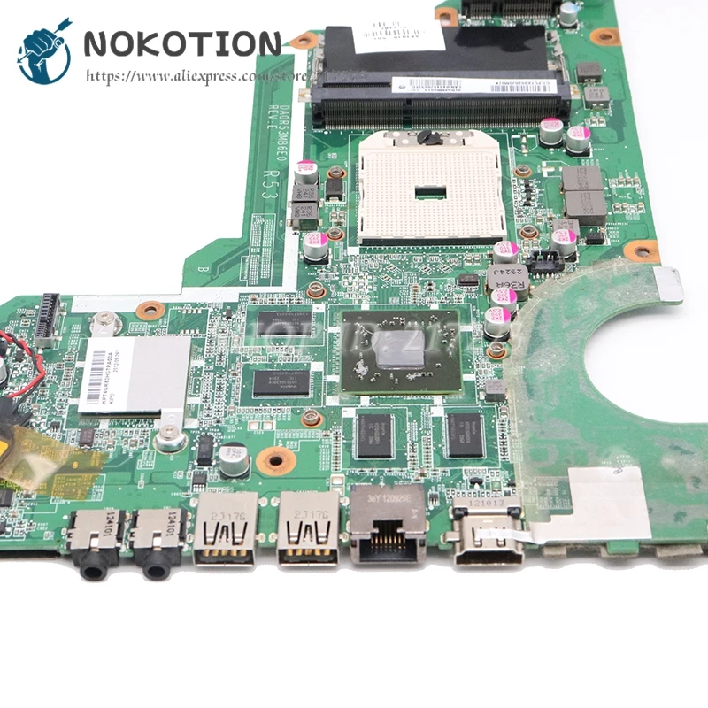  NOKOTION 683030-001 683030-501 DA0R53MB6E1 PC Main Board For HP Pavilion G6 G6-2000 G4 G4-2000 G7-2