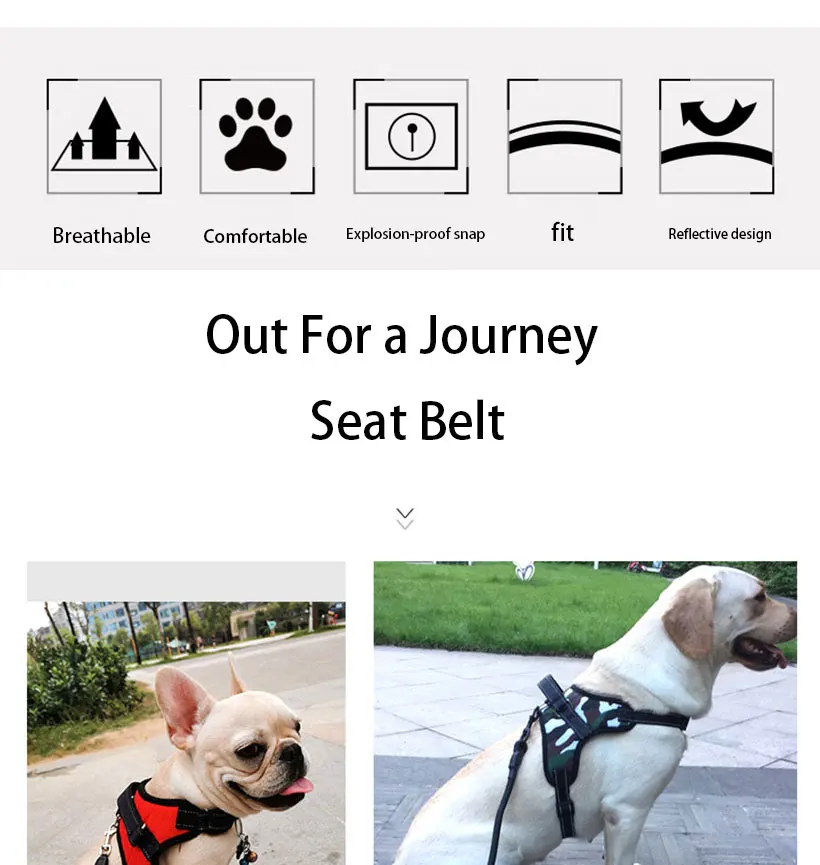 Soft and Adjustable Dog Vest Harness