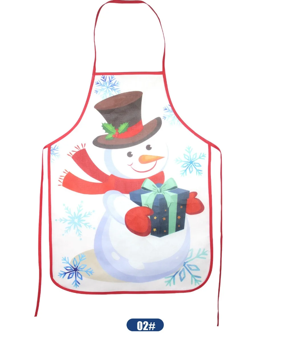 1 шт., Рождественский индивидуальный фартук для бара, ресторана, официанта, Рождественское украшение, фартук, Delantal, аксессуары для кухни, Рождество, QA 266