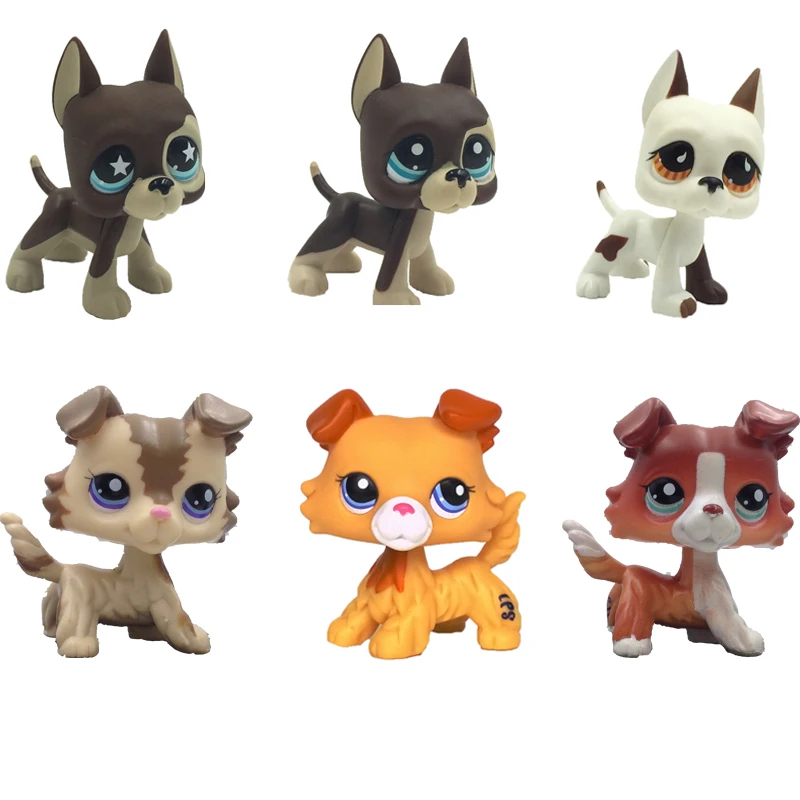 Lps кошка настоящий магазин домашних животных игрушки для собак коричневый белый