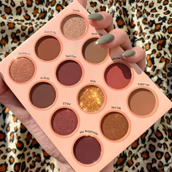 

GUICAMI 12 Colors eyeshadow palette matte Sequins eyeshadow pigment make palette waterproof the shadows make up cosmetics TSLM1
