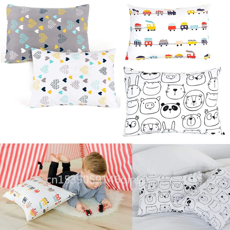 Baby Pillowcase Ultra Soft Cotton Toddler Cot Bed Sleeping Envelope Pillow Cover bed linen