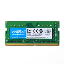 Crucial DDR4 Laptop Memory 2GB 4GB 8GB 16GB PC4-19200 ddr4 ram SODIMM 2133mhz 2400MHz 2666mhz 3200mhz RAM 1.2V 260PIN NON ECC