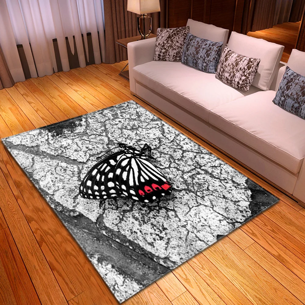 Dream 3D коврики с изображением бабочки для гостиной, спальни, Мультяшные коврики для детской комнаты, мягкие фланелевые коврики с эффектом памяти, большой размер - Цвет: 5