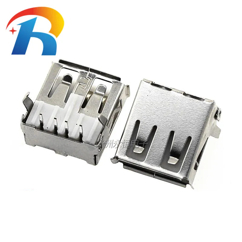 10 шт. USB тип A стандартный порт разъем для припоя PCB USB-A типа SMT SMD/прямые