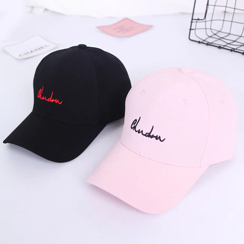 

Spring And Autumn New Style Embroidered English Baseball Cap Korean-style Casual Men And Women Versatile Curved Brim Hat Outdoor